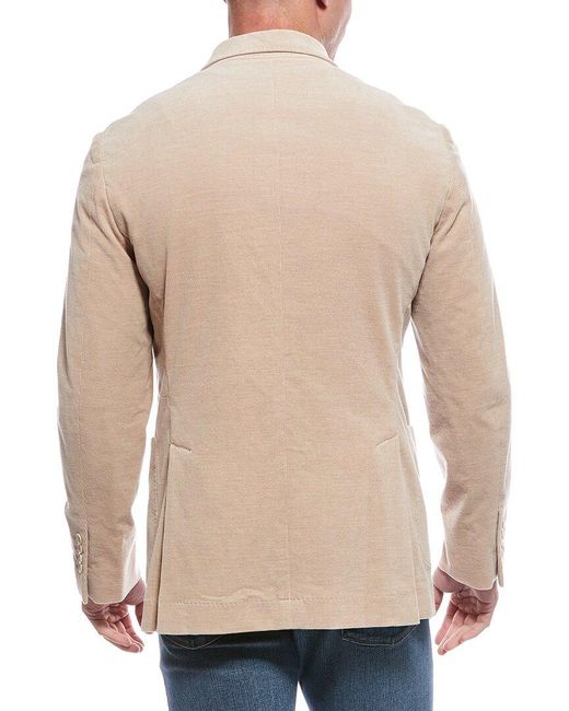 Brunello Cucinelli Natural Corduroy Cashmere-blend Blazer for men