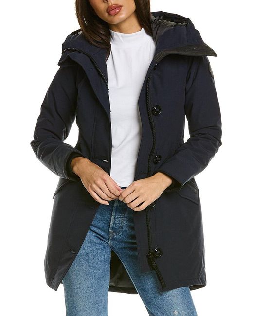 canada goose rossclair fur trim hooded down parka