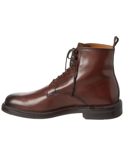 Antonio Maurizi Brown Leather Boot for men