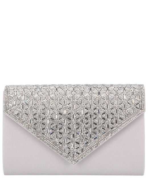 Jessica Mcclintock Gray Oriana Sateen Clutch