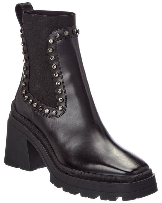 Jimmy Choo Black Veronique 80 Leather Boot