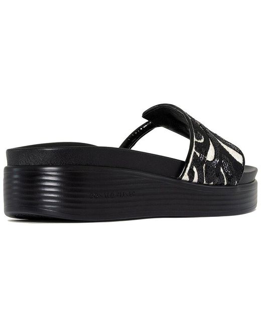 Donald J Pliner Black Fifi2 Wedge Sandal