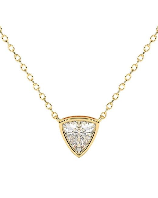 Lab Grown Diamonds Metallic 14K 0.25 Ct. Tw. Lab-Grown Diamond Necklace