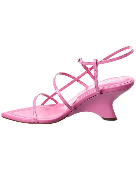 Gia Borghini Pink Gia 26 Patent Slingback Sandal