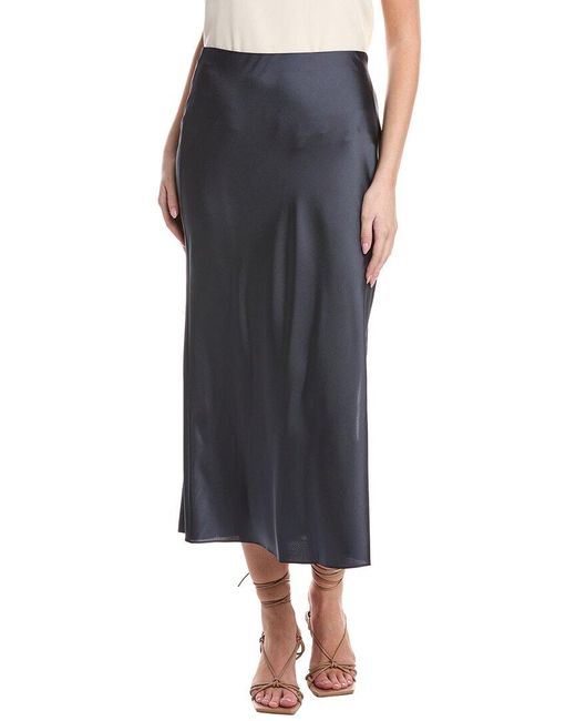 Vince Black Side Slip Maxi Skirt