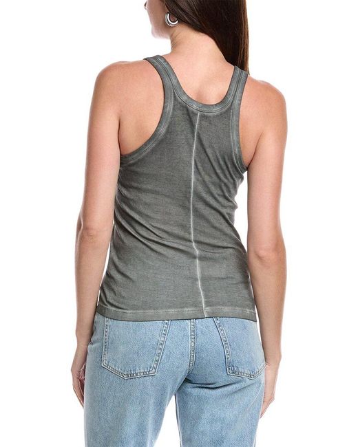 Helmut Lang Gray Racer Tank