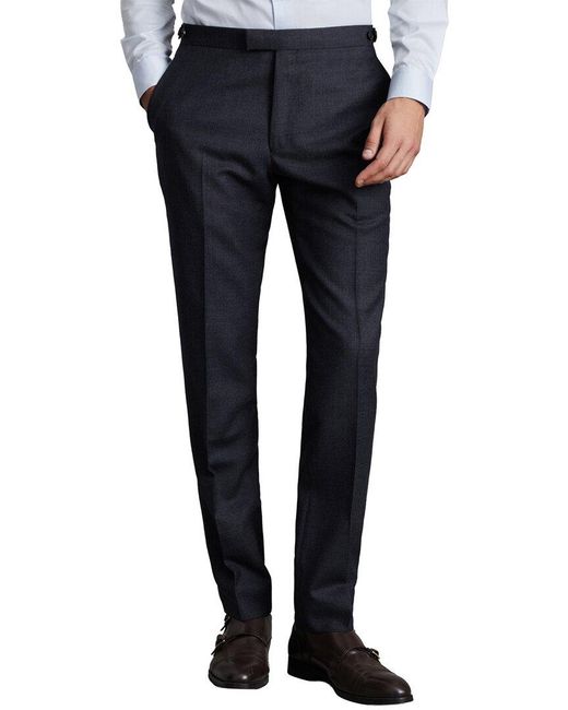 Reiss Blue Dunn Wool Formal Trouser for men