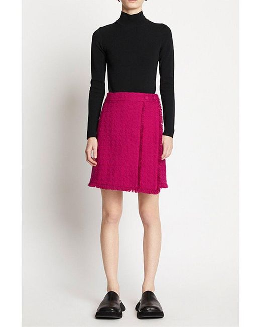 Proenza Schouler Pink Tweed Mini Skirt