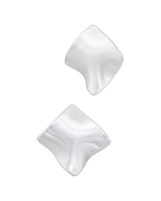 Savvy Cie White Stud Earrings