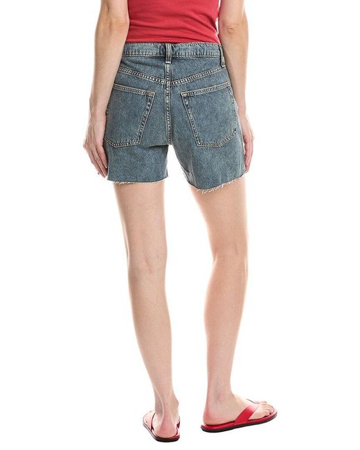 Rag & Bone Blue Retro Cut Off Short