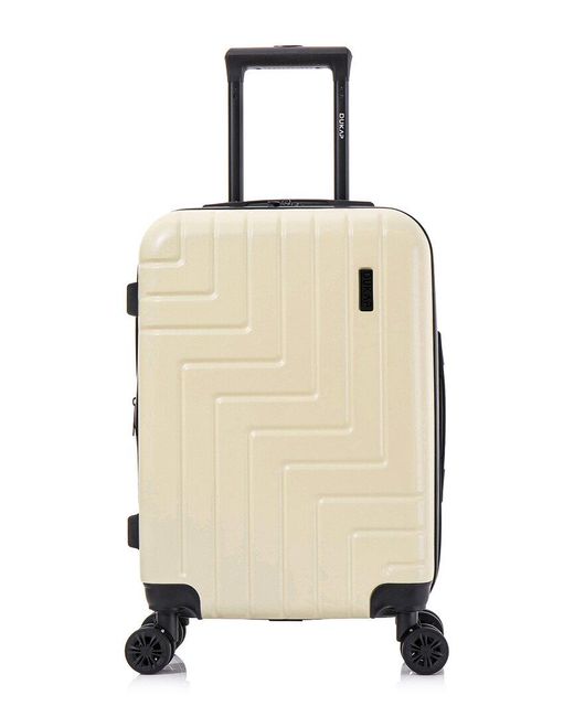 DUKAP Natural Zahav Lightweight Expandable Hardside Spinner Luggage 20"