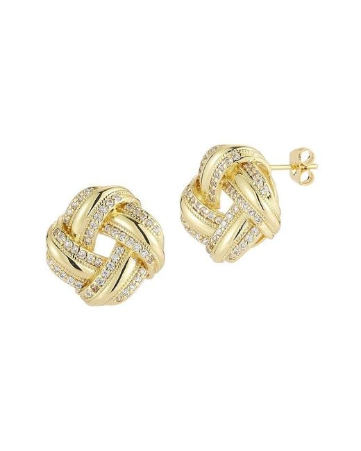 Sphera Milano Metallic Plated Cz Earrings