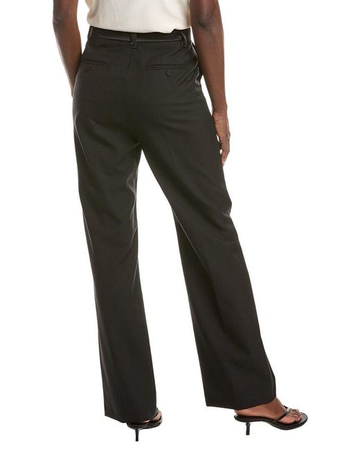 Max Mara Black Weekend Break Wool Long Trouser