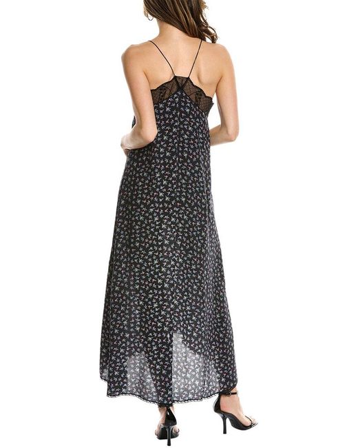 Zadig & Voltaire Black Risty Flower Liberty Dress