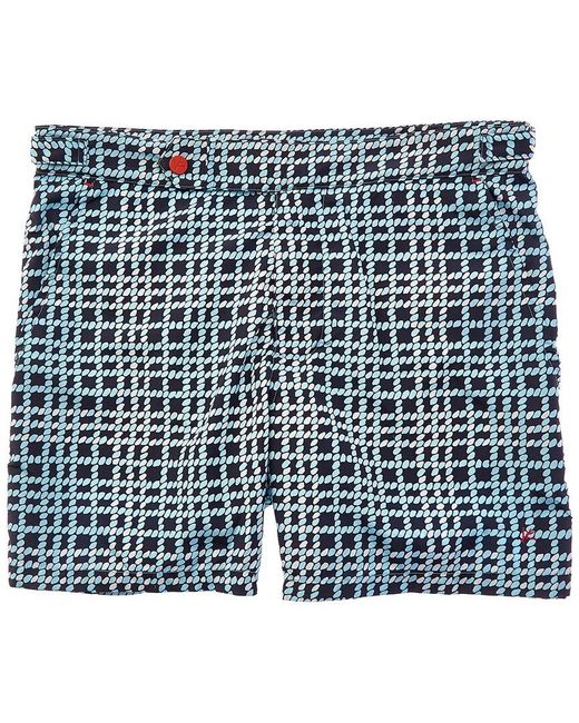 Isaia Blue Swim Short for men