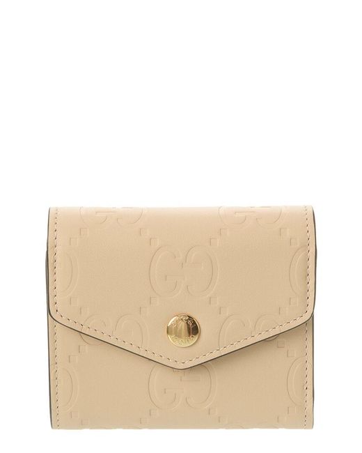 Gucci Natural GG Medium Leather Wallet