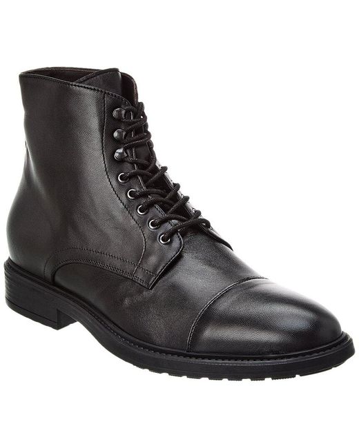 Bruno Magli Black Rufino Leather Boot for men