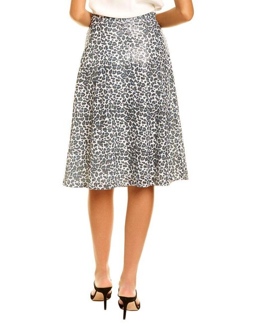 Olivia Rubin Gray Jeanie Sequin Midi Skirt