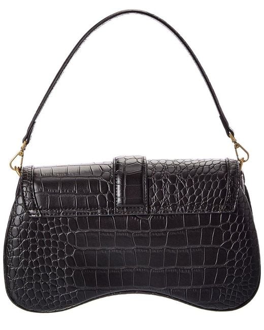 Just Cavalli Black Iconic Snakes Shoulder Bag