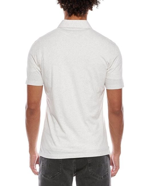 Brunello Cucinelli White Polo Shirt for men