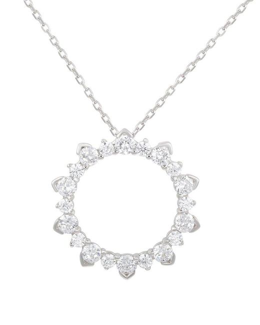 Suzy Levian CZ Jewelry White Suzy Levian Silver Cz Butterfly Pendant