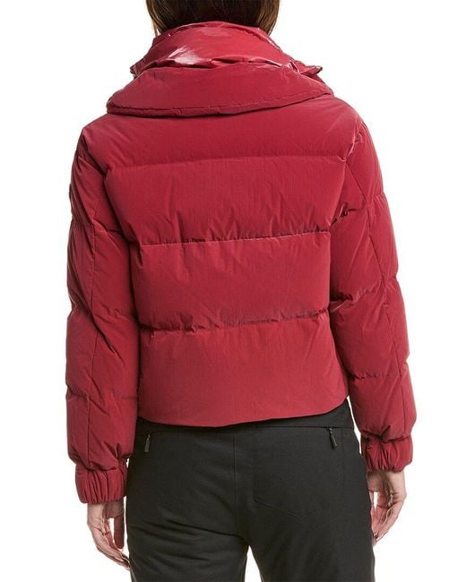 Post Card Red Down Puffer Jacket