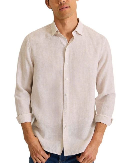 Tommy Bahama White Lennox Linen Shirt for men