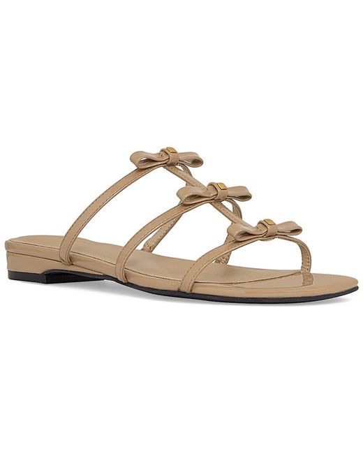 Rebecca Minkoff Metallic Bow Flat Sandal