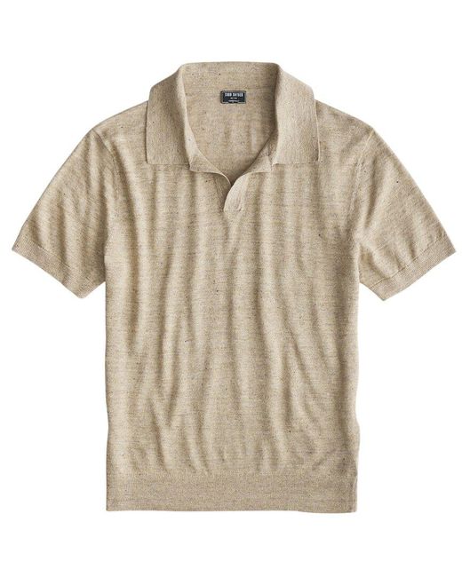 Todd Snyder Natural Polo Sweater for men