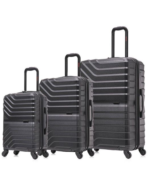 InUSA Aurum Lightweight Expandable Hardside Spinner 3pc Luggage Set in