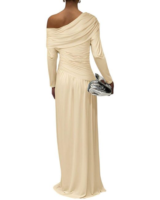 LEBRIN ATELIER Natural Solid Maxi Dress