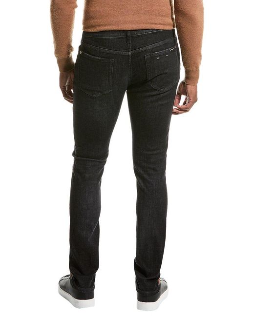 7 For All Mankind Black Paxtyn Absolute Skinny Jean for men