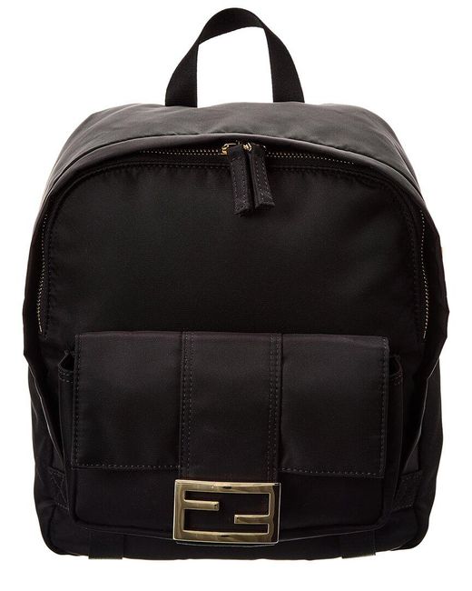 Fendi logo hotsell backpack