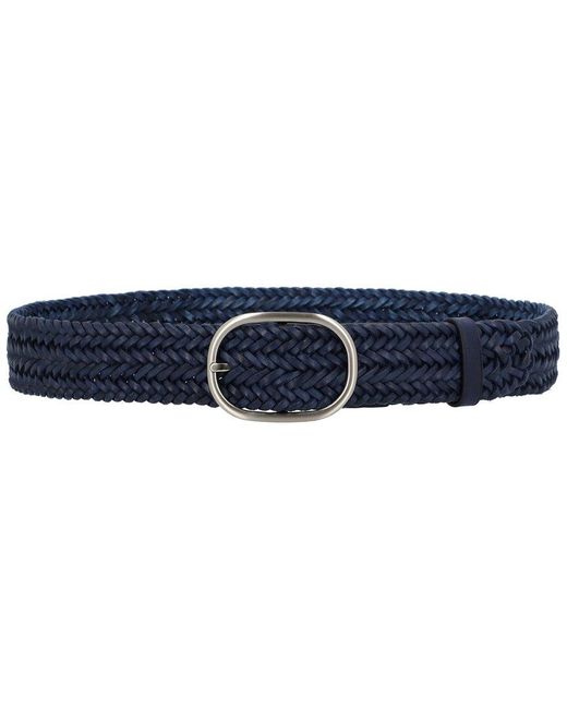 Dragon Diffusion Blue Leather Belt