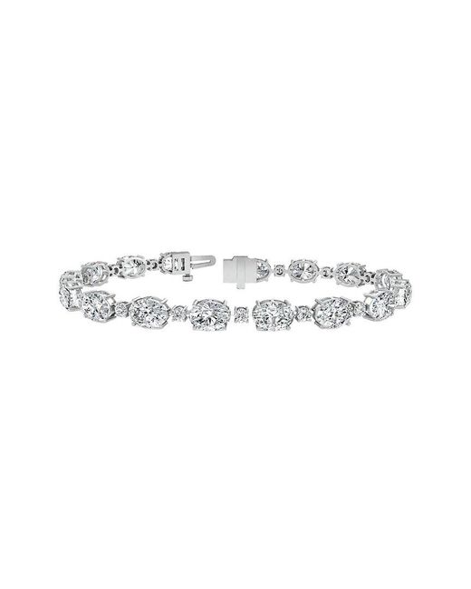 Lab Grown Diamonds White 14K 14.00 Ct. Tw. Lab-Grown Diamond Tennis Bracelet