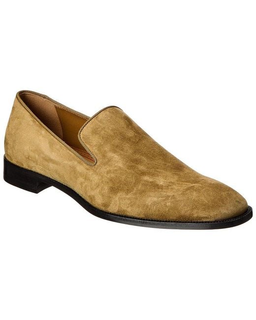Christian Louboutin Brown Danny Flex Suede Loafer for men