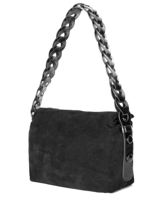 Tiffany & Fred Paris Black Hand-Woven Leather Crossbody