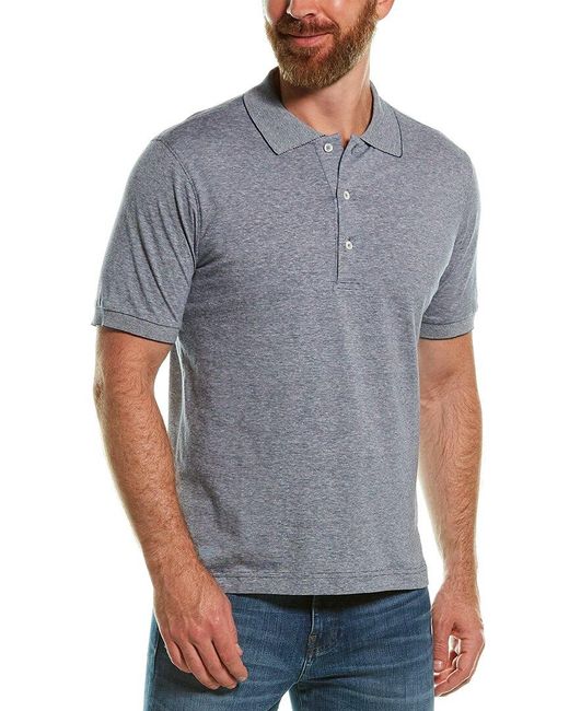 Scott Barber Linen-blend Polo Shirt in 