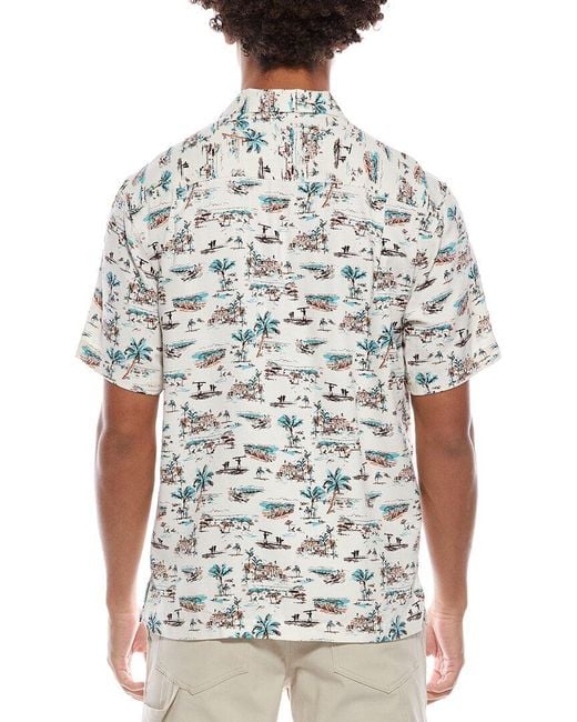 Tommy Bahama White Casablanco Silk Camp Shirt for men