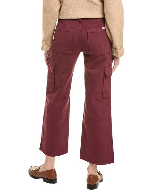 Hudson Red Rosalie Zinfandel Wide Leg Jean
