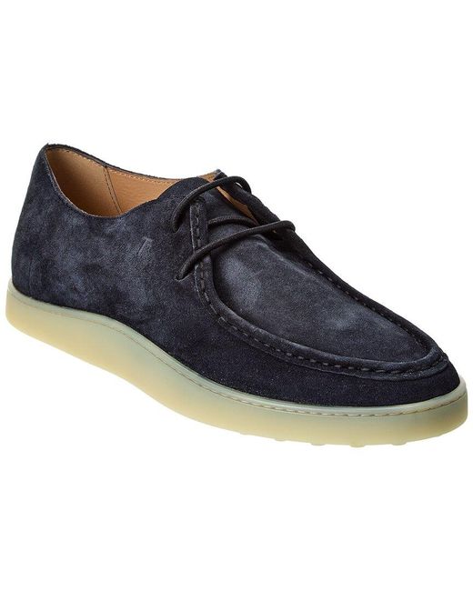 Tod's Blue Suede Sneaker for men