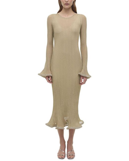 Jonathan Simkhai Natural Chessie Midi Dress