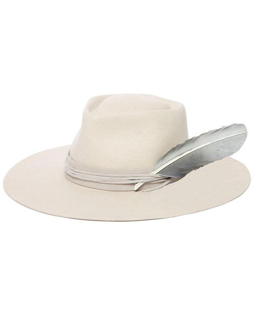 San Diego Hat Natural Take My Name Stiff Brim Wool Hat