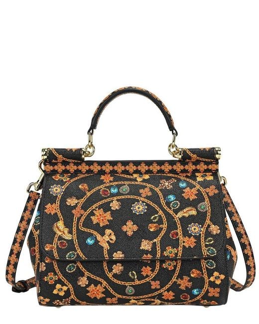 Tiffany & Fred Paris Black Saffiano Painted Leather Top-Handle Satchel
