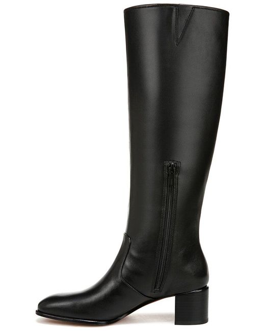 Vince Black Arabel Tall Leather Boot
