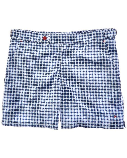 Isaia Blue Swim Short for men