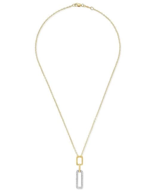 Reiss Metallic 14K 0.19 Ct. Tw. Diamond Necklace