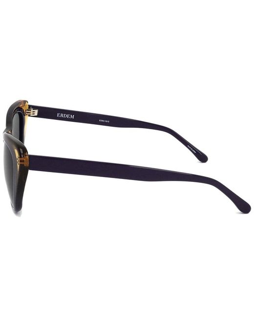 Linda Farrow Black Edm18 52mm Sunglasses