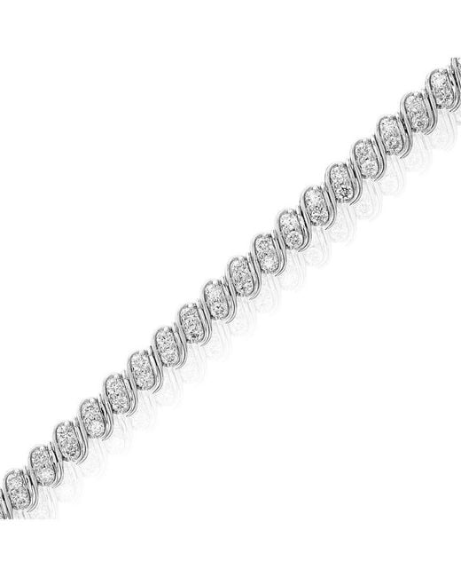 Amairah White 14K 1.50 Ct. Tw. Lab-Grown Diamond Tennis Bracelet