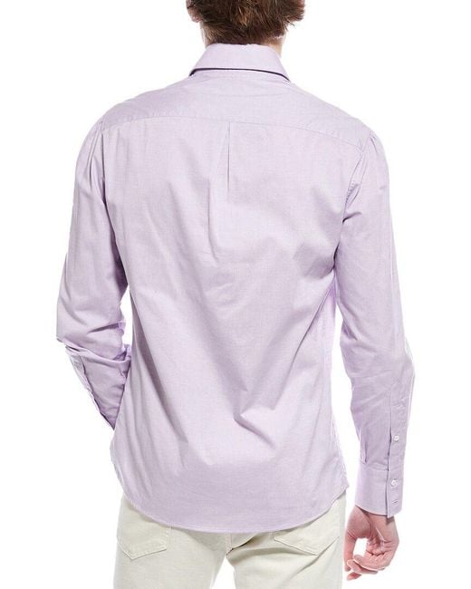 Brunello Cucinelli Purple Basic Fit Shirt for men